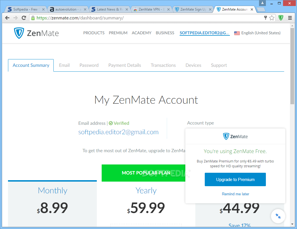 zenmate for google chrome free download